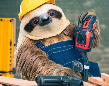 AI Sloth with Power Tools Example 3
