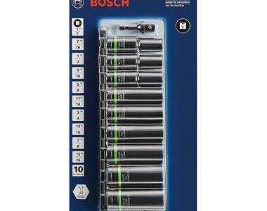 Bosch SAE Impact Socket Set in Packaging