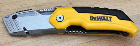 Dewalt Folding Retractable Utility Knife Open