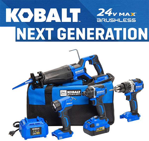 Kobalt 24V Next-Generation 4-Tool Cordless Combo Kit