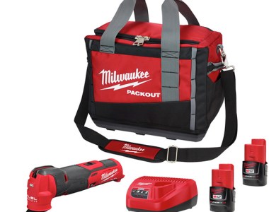 Milwaukee 2526-2411 M12 FUEL Oscillating Multi-Tool Kit and Packout Tool Bag Bundle