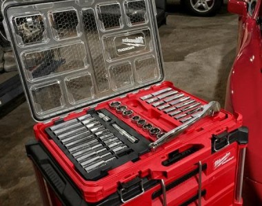 Milwaukee 48-22-9487 Ratchet and Socket Set in Packout Case Hero