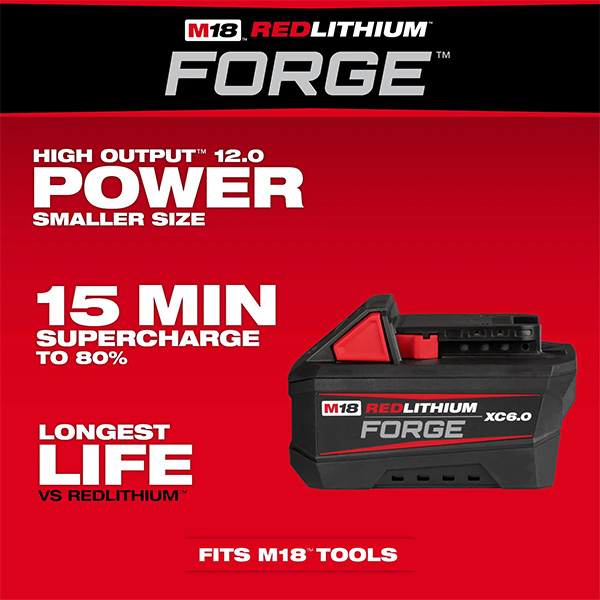 Milwaukee M18 Forge 6Ah Battery Claims