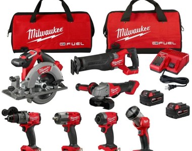Milwaukee M18 Fuel 7-Tool Cordless Power Tool Combo Kit 3697-27