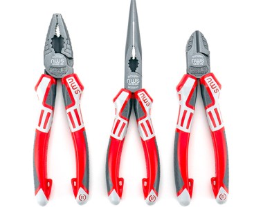 NWS 3pc Pliers Set - Combination and Diagonal Cutter and Long Nose