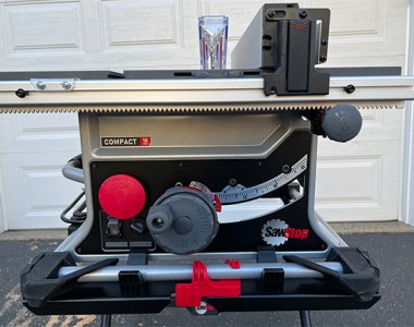 SawStop Compact Table Review Front Controls