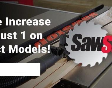 SawStop Price Increase 2023 Banner